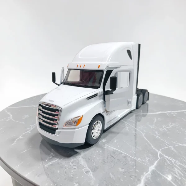 Camión Freightliner Cascadia blanco a escala 1:32 metálico de colección
