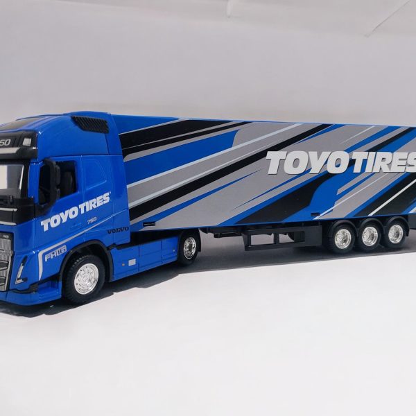 CAMION VOLVO FH16 AZUL CON SEMIREMOLQUE 1:43