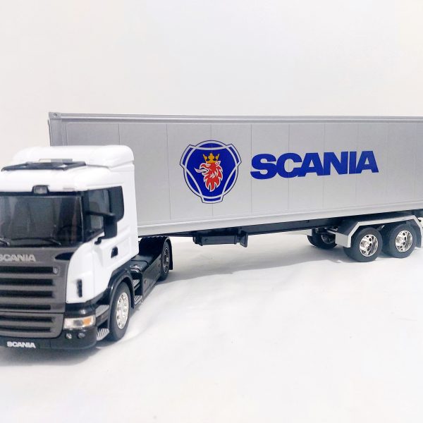 CAMION SCANIA R470 BLANCO CON TRAILER 1:32
