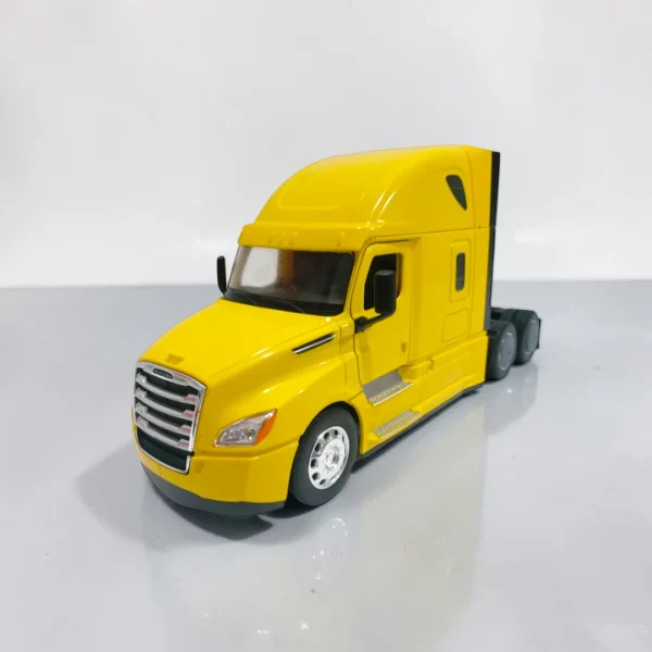 Camión Freightliner Cascadia amarillo a escala 1:32 metálico de colección
