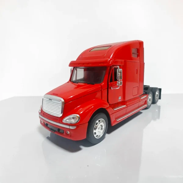 Camión Freightliner Columbia rojo a escala 1:32 modelo de colección con apertura de puertas