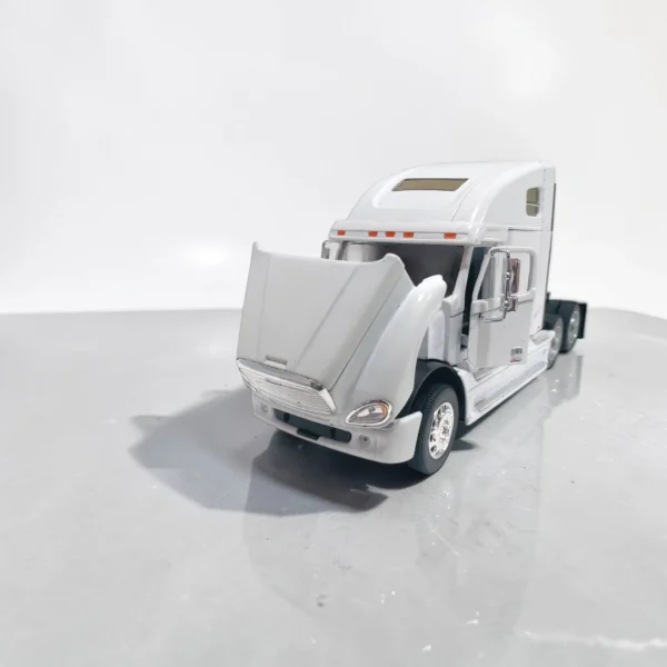 Camión Freightliner Columbia blanco a escala 1:32 modelo de colección con apertura de puertas
