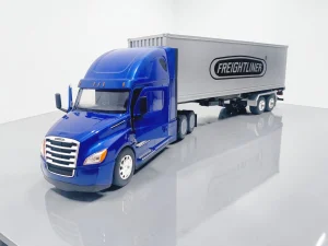 tracto azul container escala 1 32 welly cascadia chile